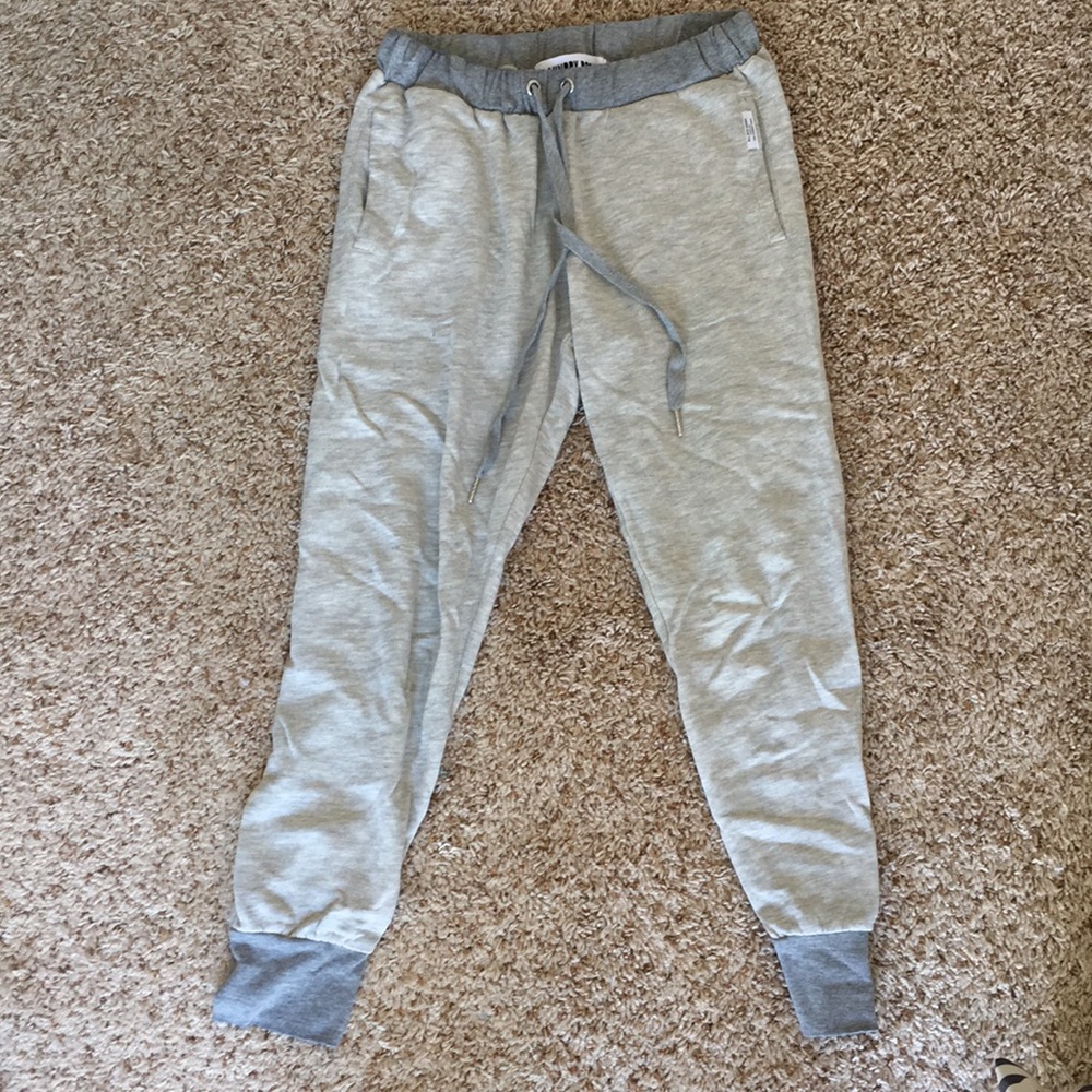 Two tone gray sweatpants